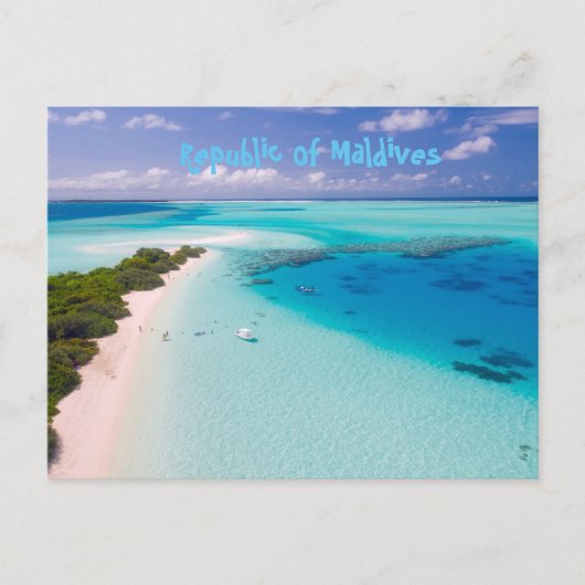 Carte Postale République des Maldives (Devant)