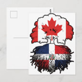 Carte Postale République Dominicaine Arbre du Canada canadien (Devant / Derrière)