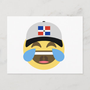 Carte Postale République dominicaine Casquette riant Emoji