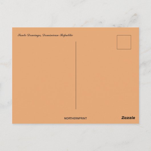 Carte Postale République dominicaine de Saint-Domingue (Dos)