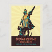 Carte Postale République Dominicaine, Statue de Colombus, Pos de (Devant)