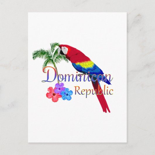 Carte Postale République Dominicaine Tropical (Devant)