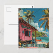 Carte Postale République Dominicaine vintage (Devant / Derrière)