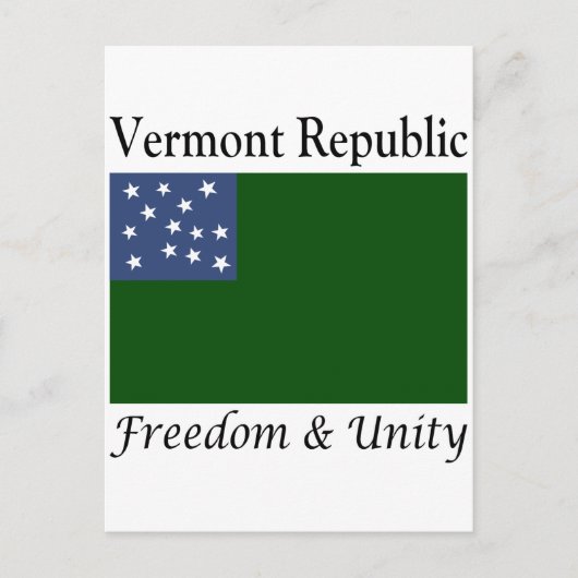 Carte Postale République du Vermont (Devant)