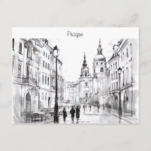 Carte Postale République tchèque de Prague (Devant)