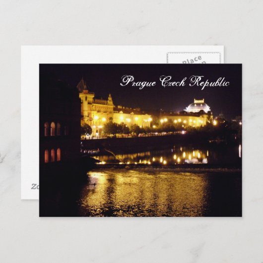 Carte Postale République tchèque de Prague (Devant / Derrière)