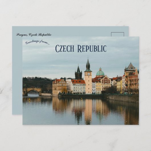 Carte Postale République tchèque de Prague (Devant / Derrière)