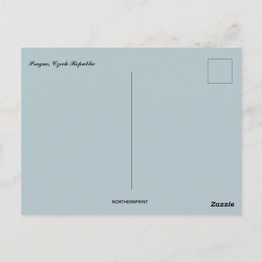 Carte Postale République tchèque de Prague (Dos)