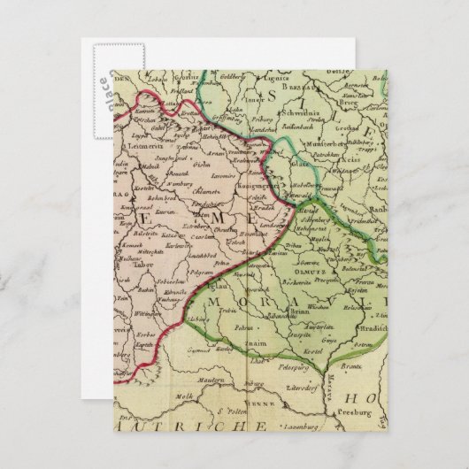 Carte Postale République tchèque et Pologne (Devant / Derrière)