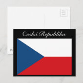 Carte Postale République tchèque vlajka (Devant / Derrière)