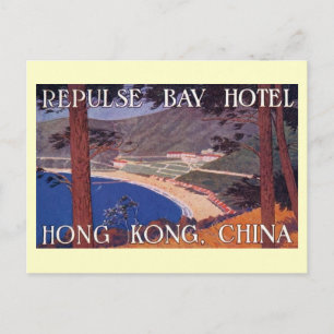 Carte Postale Repulse Bay Hotel, Hong Kong, Chine Vintage