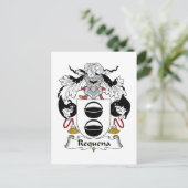 Carte Postale Requena Family Crest (Debout devant)