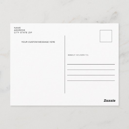 Carte postale requin (Dos)