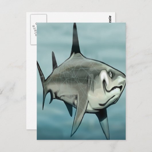 Carte Postale Requin (Devant / Derrière)