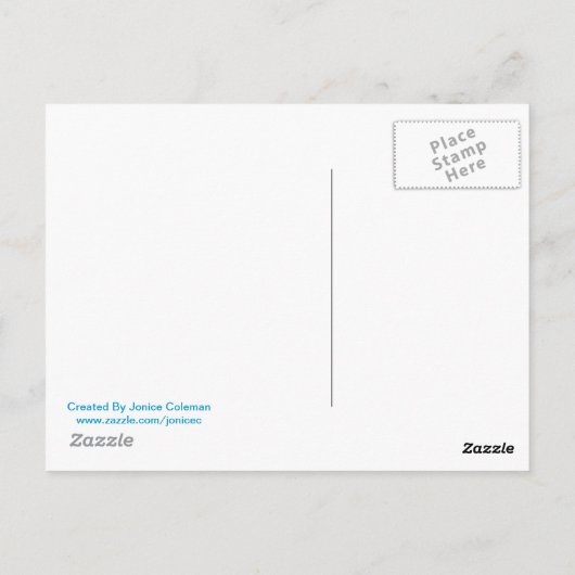 Carte postale requin (Dos)