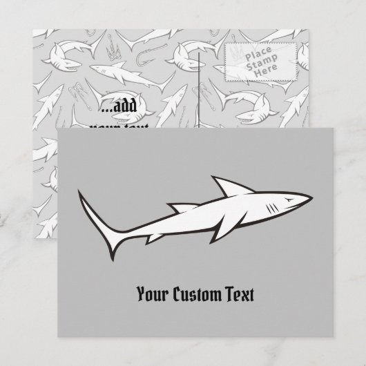 Carte Postale Requin (Devant / Derrière)