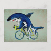 Carte Postale Requin à vélo (Devant)