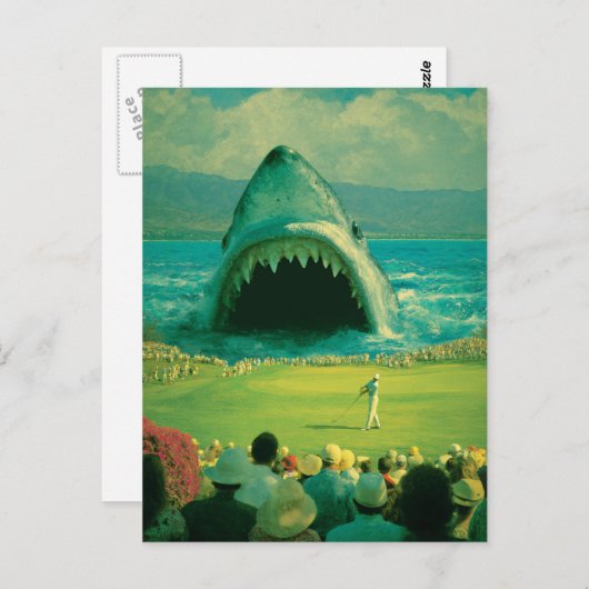 Carte Postale Requin au Golf Course (Devant / Derrière)