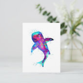 Carte Postale Requin baleine pourpre (Debout devant)