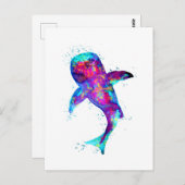 Carte Postale Requin baleine pourpre (Devant / Derrière)