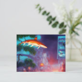 Carte postale Requin dans le ciel (Debout devant)