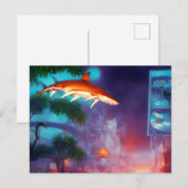 Carte postale Requin dans le ciel (Devant / Derrière)