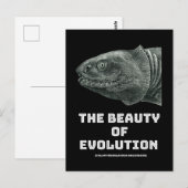 Carte Postale Requin de beauté de l'évolution (Devant / Derrière)