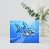 Carte Postale Requin de dessin animé fantastique (Debout devant)