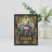 Carte Postale Requin, faune Art Déco (Debout devant)