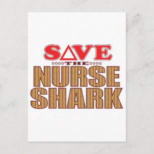 Carte Postale Requin Infirmière Sauver