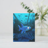 Carte Postale Requin inquiet (Debout devant)