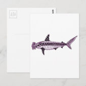 Carte Postale requin marteau (Devant / Derrière)