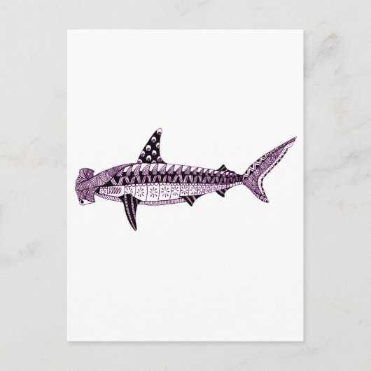Carte Postale requin marteau (Devant)