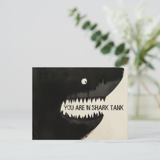 Carte Postale Requin noir (Debout devant)