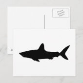Carte Postale Requin qui Nage (Devant / Derrière)