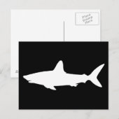 Carte Postale Requin qui Nage (Devant / Derrière)