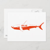 Carte Postale Requin, serrez-moi dans vos bras ! (Devant / Derrière)