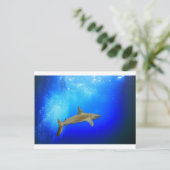 Carte Postale Requin sous-marin bleu profond océan (Debout devant)
