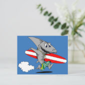 Carte Postale Requin surf (Debout devant)