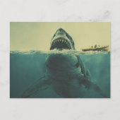 Carte Postale Requin surréaliste et bateau (Devant)