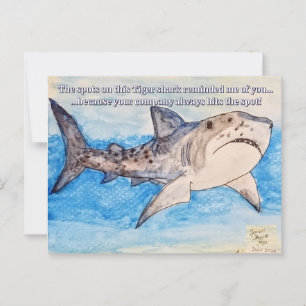Carte Postale Requin tigre