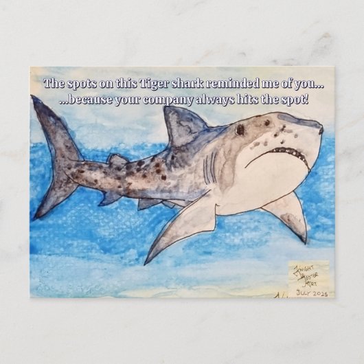 Carte Postale Requin tigre (Devant)
