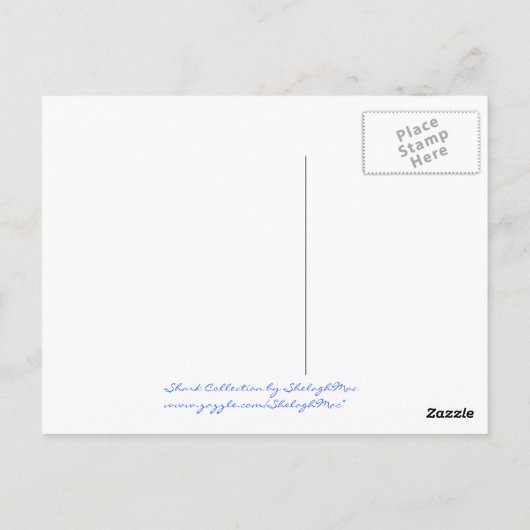 Carte Postale Requins (Dos)