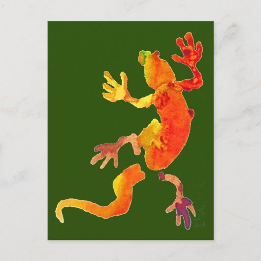Carte Postale Réreptile de lézard éco-gecko (Devant)
