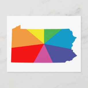 Carte Postale réseau arc-en-ciel de pennsylvanie
