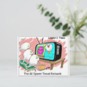 Carte Postale Réseau de voyage de fertilisation (Debout devant)