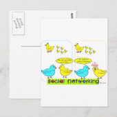 Carte Postale Réseaux sociaux (Devant / Derrière)