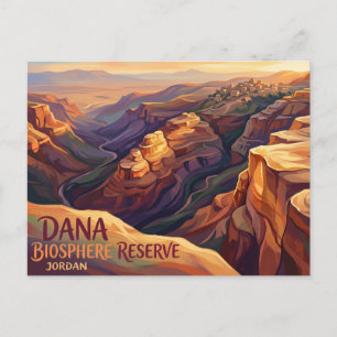 Carte Postale Réserve de biosphère de Dana Jordanie