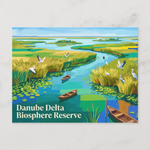 Carte Postale Réserve de biosphère du delta du Danube Roumanie