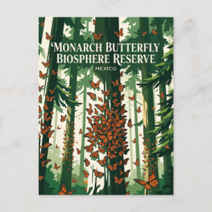 Carte Postale Réserve de biosphère du papillon monarque Mexique